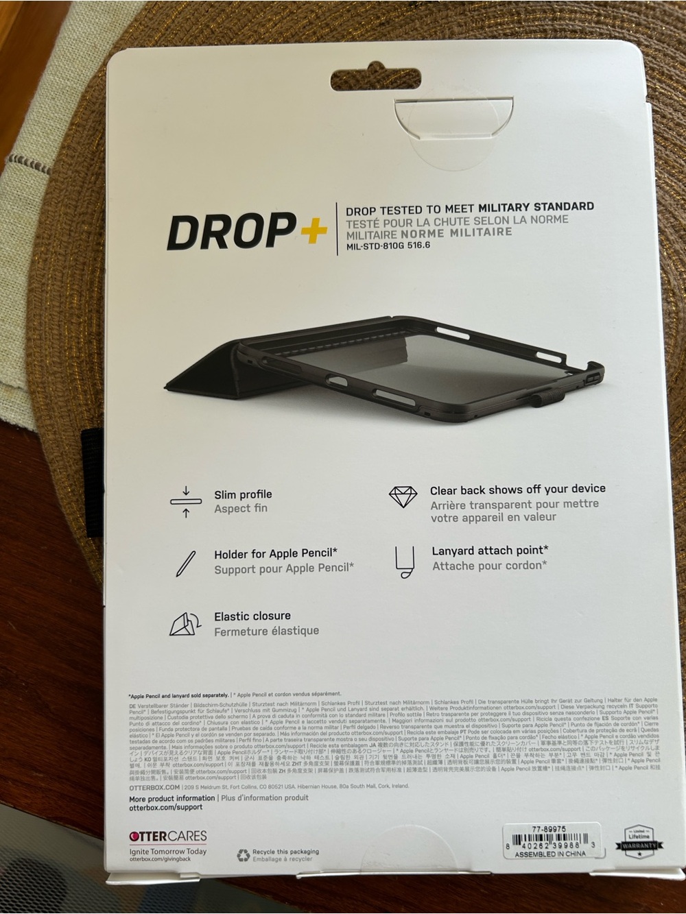 OtterBox Symmetry Folio Tablet Case - Black for iPad (A16 / 10th generation) - Picture 2 of 5